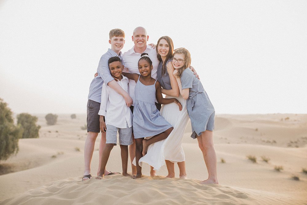 Family portrait session at The Melrish Studio